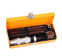 Justech 12pcs 1/2" Jeu de Tournevis à Percussion Kit de Tournevis à Impulsions Heavy Duty Fente Hexagonale Phillips Bits