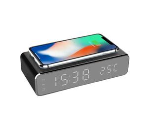 Justgreenbox Réveil LED Chargeur Sans Fil