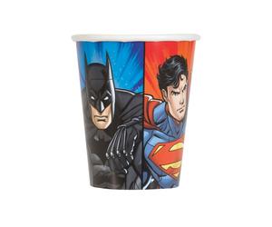 Justice League gobelets de fête licence 8 pcs coloré 250ml