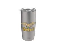 Justice League Hawkman and Logo Gobelet isotherme en acier inoxydable double paroi