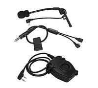 JUSTQIJUN Casque Tactique Kit Y-Line équipée de Peltor PTT Et Microphone de Casque COMTAC approprié Compatible for Le Casque de tir du comtac (Color : Peltor ptt)