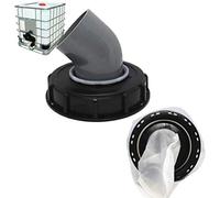 Jutta Couvercle de réservoir IBC lavable en nylon avec filtre rond 1000 litres noir ou rouge