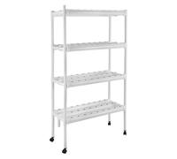JUUTALK Hydroponics Système de culture hydroponique avec 108 emplacements pour plantes 4 couches, système hydroponique, kit de culture hydroponique PVC-U