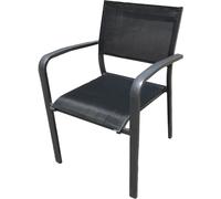 Juventus Chaise empilable en aluminium avec textilène