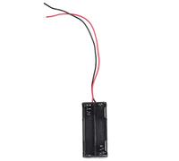Juwaacoo 2pcs Noir 2-Couches 4 x 1,5 V AAA Batterie Boite Support Case w Fils de Connexion