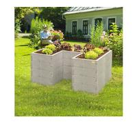 JUWEL Hochbeet Timber Ergoline Variable Aufbauweise Gartenbeet 750 l grau