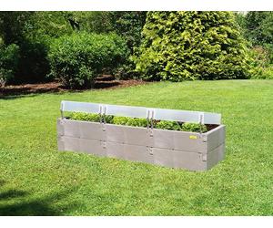 Juwel Hochbeet Timber XXL, 16 Bausteine, 3 Thermohauben, Holzoptik, 190x52x60 cm