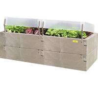 Juwel Hochbeet Timber + zwei Thermohauben 130 x 60 x 52 cm Blumenkasten