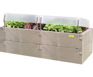 Juwel Hochbeet Timber + zwei Thermohauben 130 x 60 x 52 cm Blumenkasten