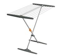 Juwel Superdry Basic grigio ossidiana (Asciugatrice a piedistallo pieghevole, Asciugatrice per bagno + balcone, 11 m di lunghezza di asciugatura, Stendibiancheria Twaron) 40805