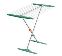 JUWEL Superdry Basic Mint 40804 Sèche-Linge Pliable pour Salle de Bain et Balcon, Longueur de séchage 11 m, étendoir à Linge avec Cordes à Linge Twaron, Menthe
