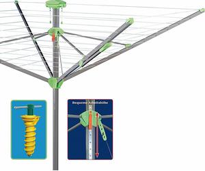 Juwel Wäschespinne Novaplus Evolution Lift, Wäscheleine, für 5-6 Wäscheladungen