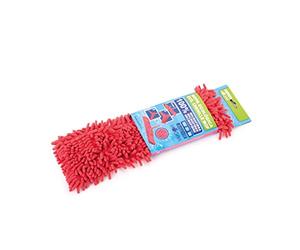 Juypal de Rechange en Microfibre Chenille Balai à Franges, Rouge, Lot de 72