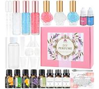JUYRLE Set de parfums à fabriquer soi-même, kit de bricolage pour adultes, création avec huile essentielle, mini parfums avec petit flacon vaporisateur, comme cadeau pour femme