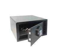 JVD Coffres-fort Fortress 14'' conçu pour l'hôtellerie - Coffre-fort Électronique pour hôtel - Verrouillage par code - Éclairage LED - Blocage automatique en cas d'infraction