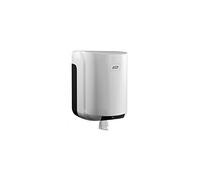 JVD Dévidoir Central Maxi Cleanline Blanc - Dérouleur essuie-Tout Mural - pour Sanitaires Publics, Écoles, Hôtels et Restaurants - Matériel Professionel