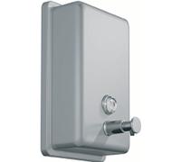 JVD Distributeur Savon Savinox 700ml INOX brossé INOX Brossé - Compatible Savon Gel - Bouton Poussoir - Anti-vandalisme - Matériel Professionnel
