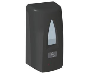 JVD Yaliss Distributeur de Savon Mousse Automatique Mural Noir, 1L - Noir Mat - Compatible Savon Mousse - Automatique Via Infrarouge - Anti-vandalisme