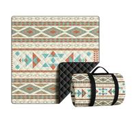 Jvjggag Tapis De Pique-Nique - 200 x 200 cm Imperméable Pliable | Grand Tapis De Plage - pour Familles Femmes Parcs Plages Jardins Pelouses Concerts Festivals Musicaux Camps Estivaux Randonnée