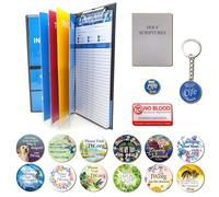 JW Ministry Essentials Coffret cadeau : organiseur JW, bloc-notes JW, badge JW, porte-clés JW, notes autocollantes, autocollants JW et plus encore
