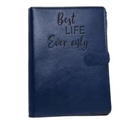 JW Tract Holder, organisateur de ministère en simili cuir pour fournitures de témoins Jéhovah, support littérature portable, bleu marine
