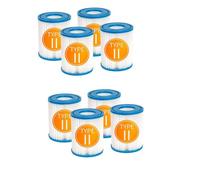 JWEINENL 2/4/6/8 pièces 58094 Cartouche filtrante Type II, Cartouche filtrante for Spa de Piscine, Compatible for Bestway Flowclear II, 58094 58383 58386 58117 58386GS Compatible for Lay Z Spa(8pcs)