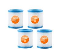 JWEINENL Filtre De Piscine Type H, Compatible avec Intex, Cartouches Filtrantes for Pompe De Piscine 29007 28601 28602,330 GPH(4pcs)