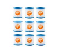 JWEINENL Filtre De Piscine Type H, Compatible avec Intex, Cartouches Filtrantes for Pompe De Piscine 29007 28601 28602,330 GPH(9pcs)