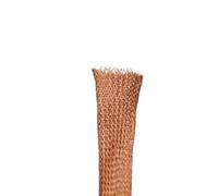JWOO Câble de Signal de Blindage à Gaine métallique Extensible de 2 à 28 mm avec Gaine tressée en cuivre étamé de 1/5 m, W*L(Gold,8MM*5M)