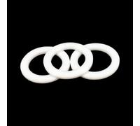JWOO Joint de rondelle Plat en PTFE Blanc, Joint torique d'espacement de 2mm for jauge de Pression ID 6 à 108mm, 10 pièces(80x70x2mm)