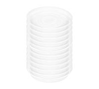 JWQFBC 12 Pièces Plateau pour Plantes Receveur d'eau Soucoupe Pot de Fleurs Plateau Rond en Polypropylène Adapté pour Fenêtre Chambre Cuisine Bureau Intérieu, Transparent