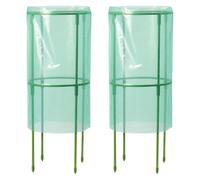 JWQFBC 4 Pièces Cloche de Jardin Mini Serre pour Semis Cage de Protection à Plantes Couverture Résistante PP Fibre PE Montage Simple et Rapide Convient, 2 Pièces