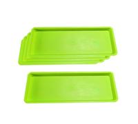 JWQFBC 5 Pièces Plateau pour Plantes Soucoupe Bac Rectangulaire Égouttoir Drainant en PP Résistant Convient Au Bureau Maison Fenêtre, L