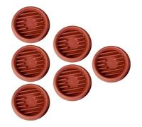 JWQFBC 6 Pièces Soucoupes Plantes Plateau Pot Rond Soucoupe Fleur Plastique Polypropylène Fonction Drainage Onde Convient pour Maison Bureau Balcon Plantes I, Rouge, S