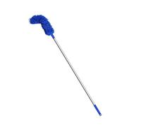 JWQFBC Brosse Gouttière Télescopique avec Tête Pivotante Outil Démontable pour Feuilles et Poussière Manche Rétractable en Acier Inoxydable Convenable pour N, Bleu