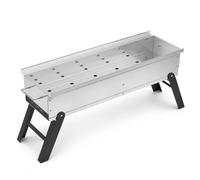 JWQFBC e Charbon Portable, Mini e Acier Inoxydable, Grille Cuisson 40x18cm & 50x18cm, pour Balcon Camping, 50 * 18