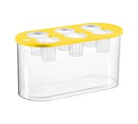 JWQFBC Growing Hydroponique Rectangulaire avec 6 Trous Boîte à Plantes Outil de Culture Horticole Récipient de Plantation Transparence pour Cultivati, Jaune