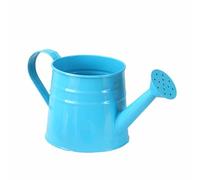 JWQFBC Mini Arrosoir avec Pot de Fleurs Intégré, 24,5 X 11,5 Cm, Pot de Jardin Polyvalent, Pot de Fleurs pour Terrasse, Salle de Bain, Cuisine, Surface Lisse, Bleu