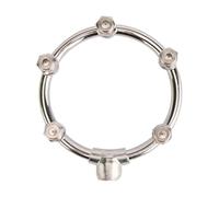 JWQFBC Misting Nozzle Agricole à Buse Circulaire Démontable en Acier Inoxydable Tête de Pulvérisation Ajustable Multi-têtes Production Fine de Brouillard et, 5 Têtes