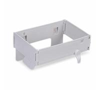 JWQFBC Porte-Sac Poubelle Pliable, Support, Gris (adhésif) + 2 adhésifs | Structure compacte, Support Déchets Cuisine, Activités créatives, Pour Espaces Restreints