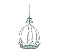 JWQFBC Pot de Fleurs Suspendu en Forme de Couronne, Facile à Monter, Idéal pour Les Vérandas et Autres Espaces Extérieurs. Dimensions : 25 X 35 Cm, Vert
