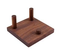 JWQFBC Support Base Carrée Bois Chevalet Triple Tige Piédestal D'Objets Collectibles Armature Bois Recommandé pour La Présentation En Milieu Résident,
