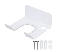 Jwthee Support de sèche-cheveux universel, support mural pour sèche-cheveux, organisateur pour salle de bain, supports de sèches-cheveuxes en acier inoxydable, supports mural pour maison, (Blanc)