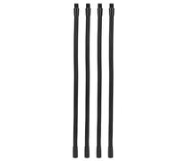 Jwthee Tuyau à col de cygne universel, 4 pièces 10 mm tuyau de lampe à col de cygne microphone col de cygne tuyau pliable en métal à filetage fin bras flexible rallonge de tube à col de (30cm)