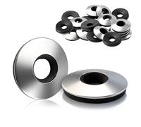 jwtyu Lot de 60 rondelles d'étanchéité EPDM M8 x 32 mm avec revêtement en néoprène Rondelles de carrosserie en acier inoxydable pour vis Spengler