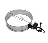 JX rôtissoire en acier inoxydable pour barbecue 57 cm | Compatible Weber Master-Touch, One-Touch & Performer | Idéale pour poulet et gyros