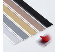 JXNVHJ Bande De Séparation De Sol Auto-adhésive - 90cm×3 Pièces - Bande De Transition en Aluminium - Barre De Seuil pour Carrelage/stratifié/Moquette - Profilé De Transition(Gold,5cm)