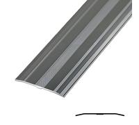 JXNVHJ Bande De Transition De Sol en Aluminium - Largeur 6 Cm Barre De Seuil Profilé De Transition, Disponible en Plusieurs Finitions(Iron Gray,90cm)