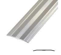 JXNVHJ Bande De Transition De Sol en Aluminium - Largeur 6 Cm Barre De Seuil Profilé De Transition, Disponible en Plusieurs Finitions(Silver,130cm)