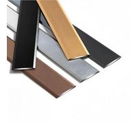 JXNVHJ Bandes De Transition De Sol en Aluminium, Barre De Seuil | Alu Anodisé | Profilé De Transition, pour Sols Stratifiés, Transition De Sol en Vinyle, Facile À Installer(Silver,1.5cm)